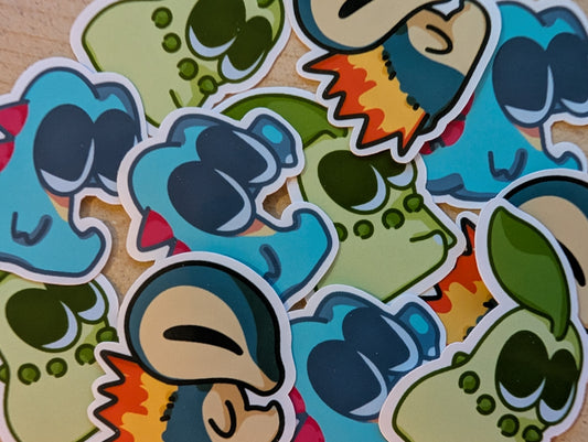 Gen 2 Trio Pokemon Starters Sit