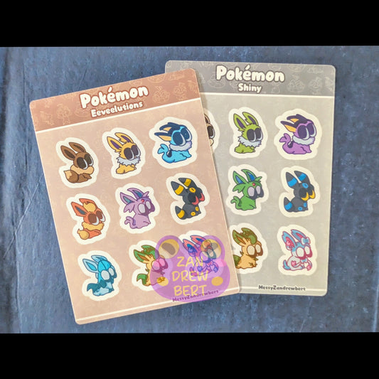 Eeveelution Sticker Sheet