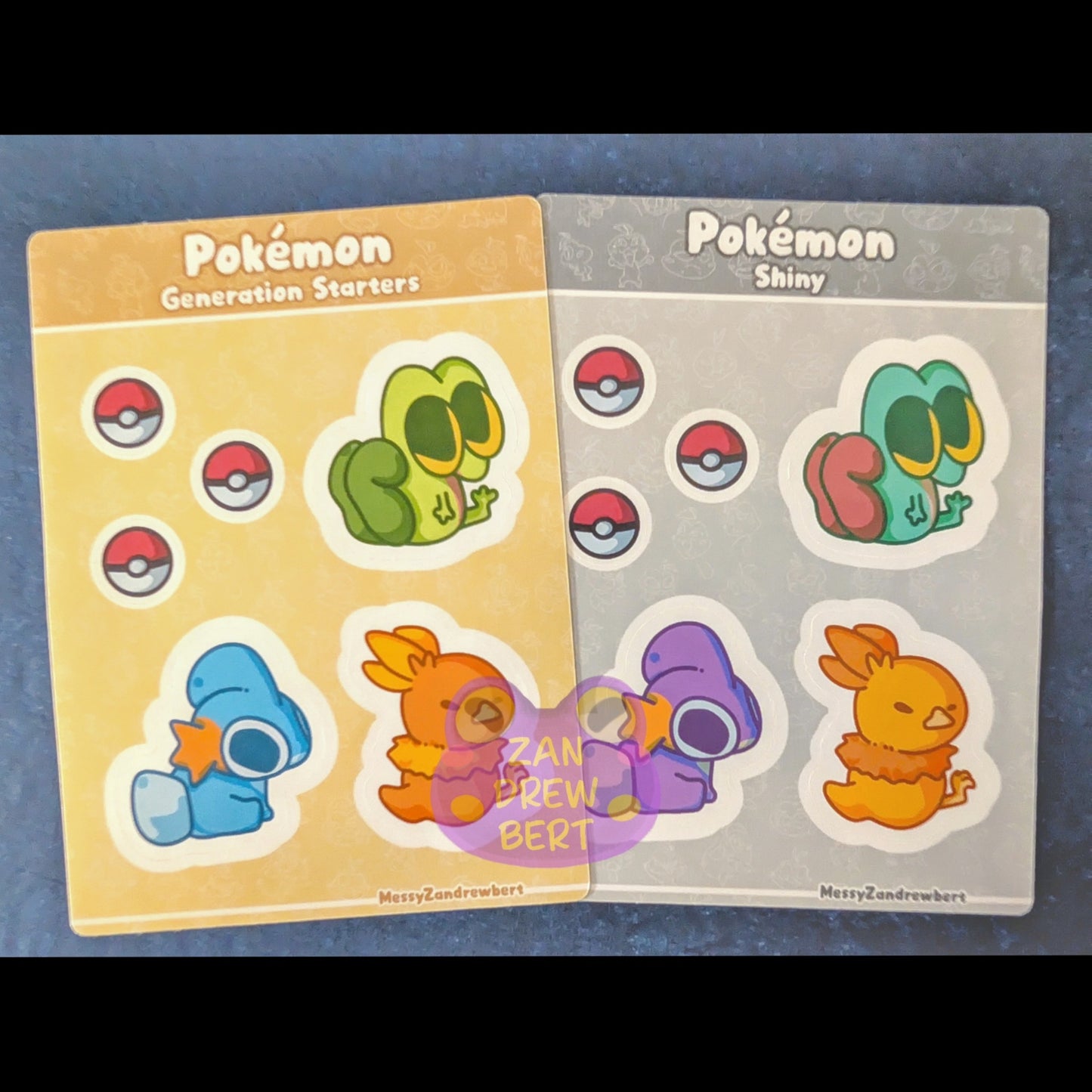 Gen 3 Starter Sticker Sheet
