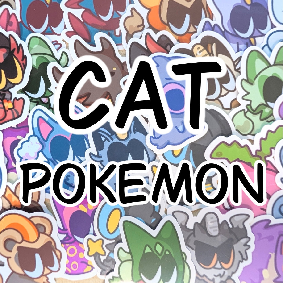 Cat Pokemon Stickers