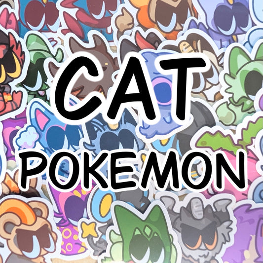 Cat Pokemon Stickers