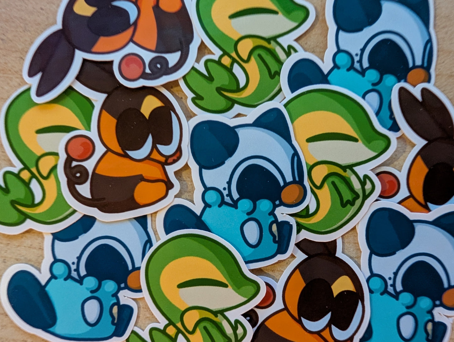 Gen 5 Trio Pokemon Starters Sit