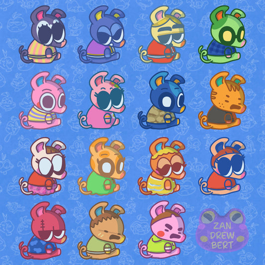 Pig Villager Stickers