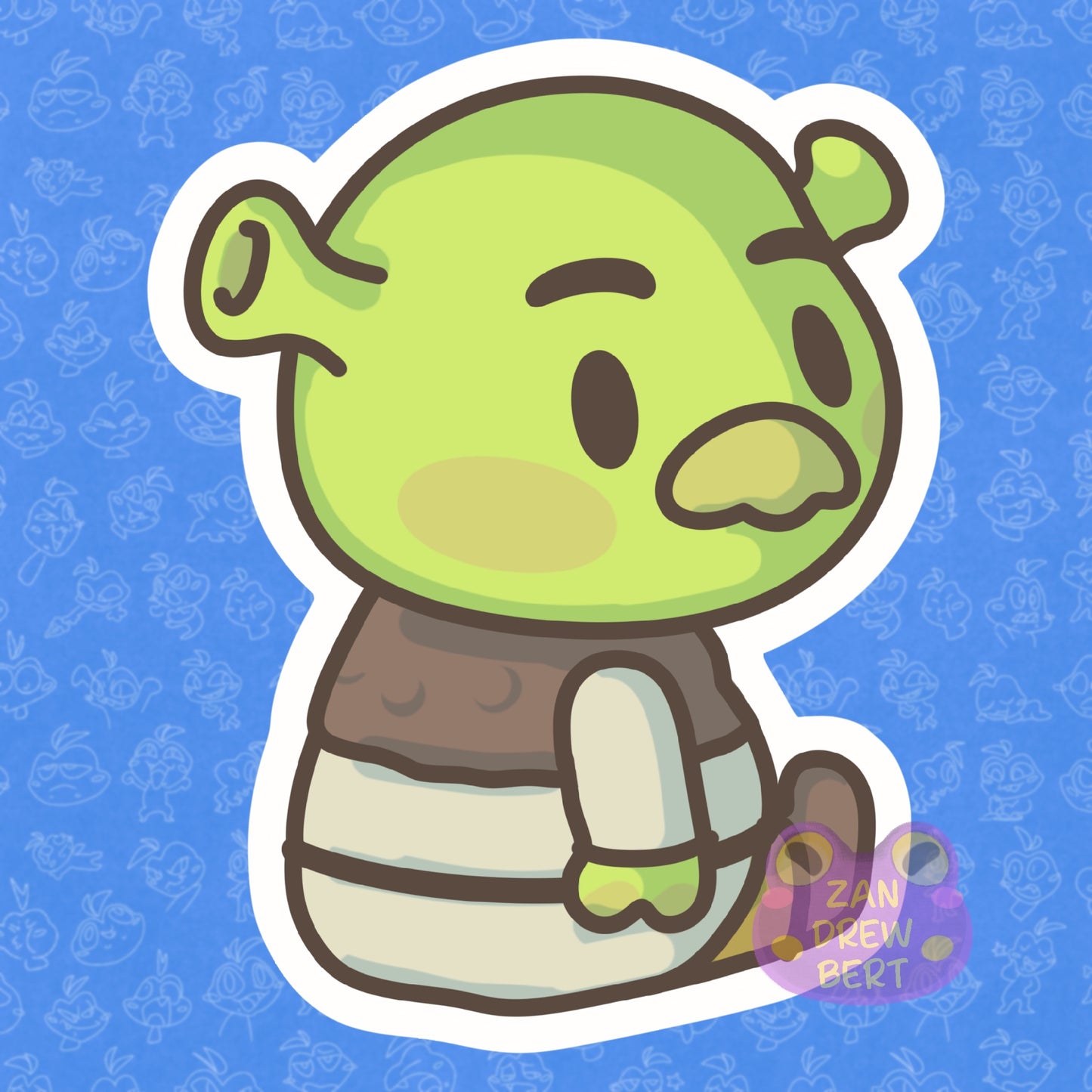 Shrek Sit Sticker
