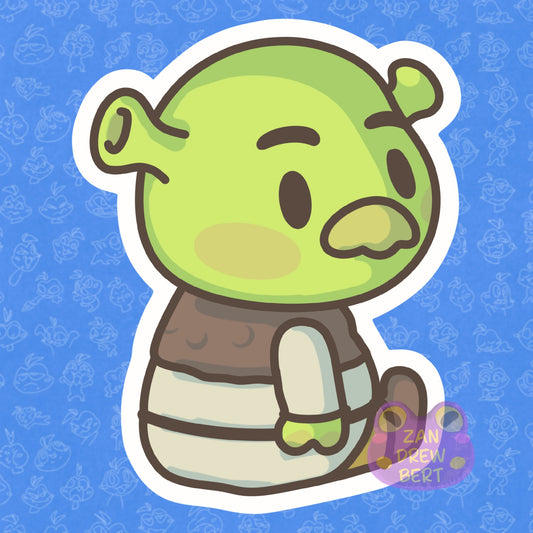 Shrek Sit Sticker