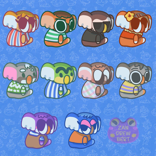 Koala Villager Stickers