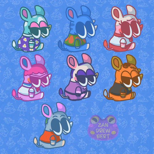 Rhino Villager Stickers