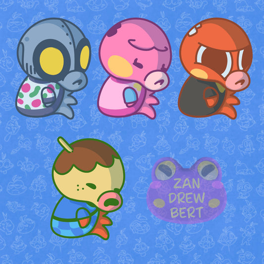Octopus Villager Stickers
