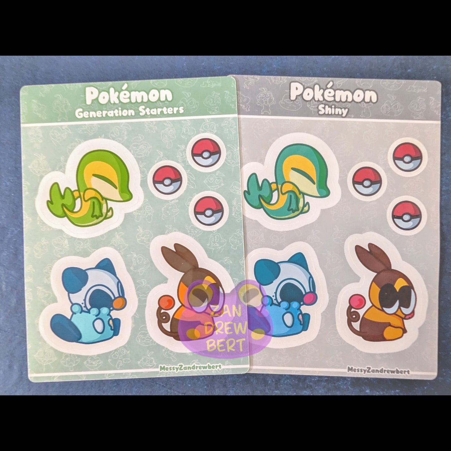 Gen 5 Starters Sticker Sheet