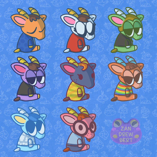 Goat Villager Stickers