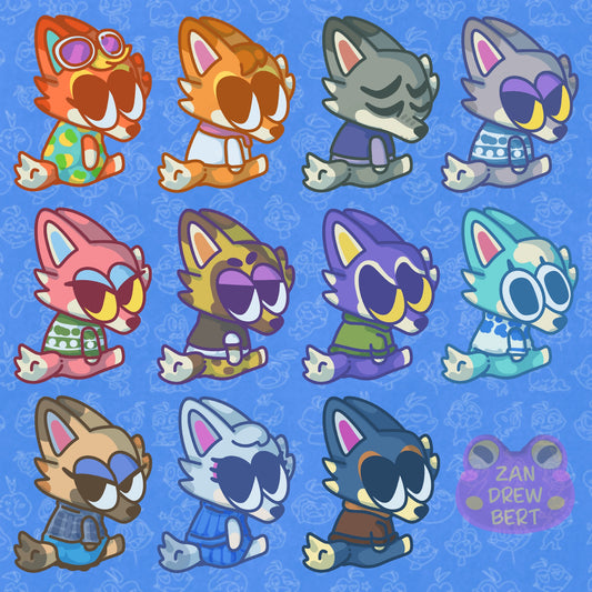 Wolf Villager Stickers