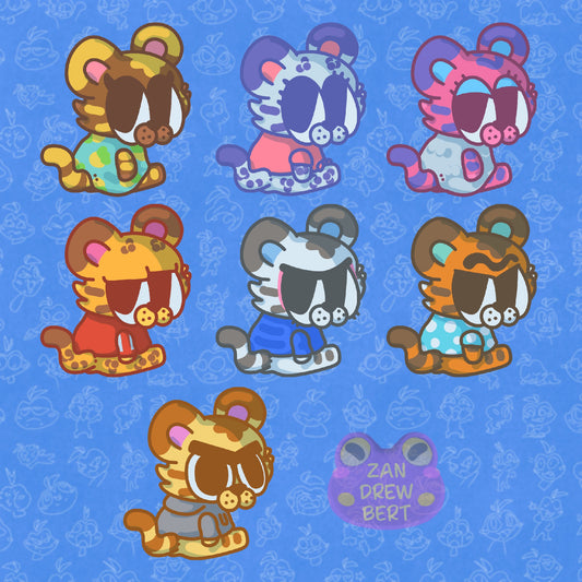 Tiger Villager Stickers