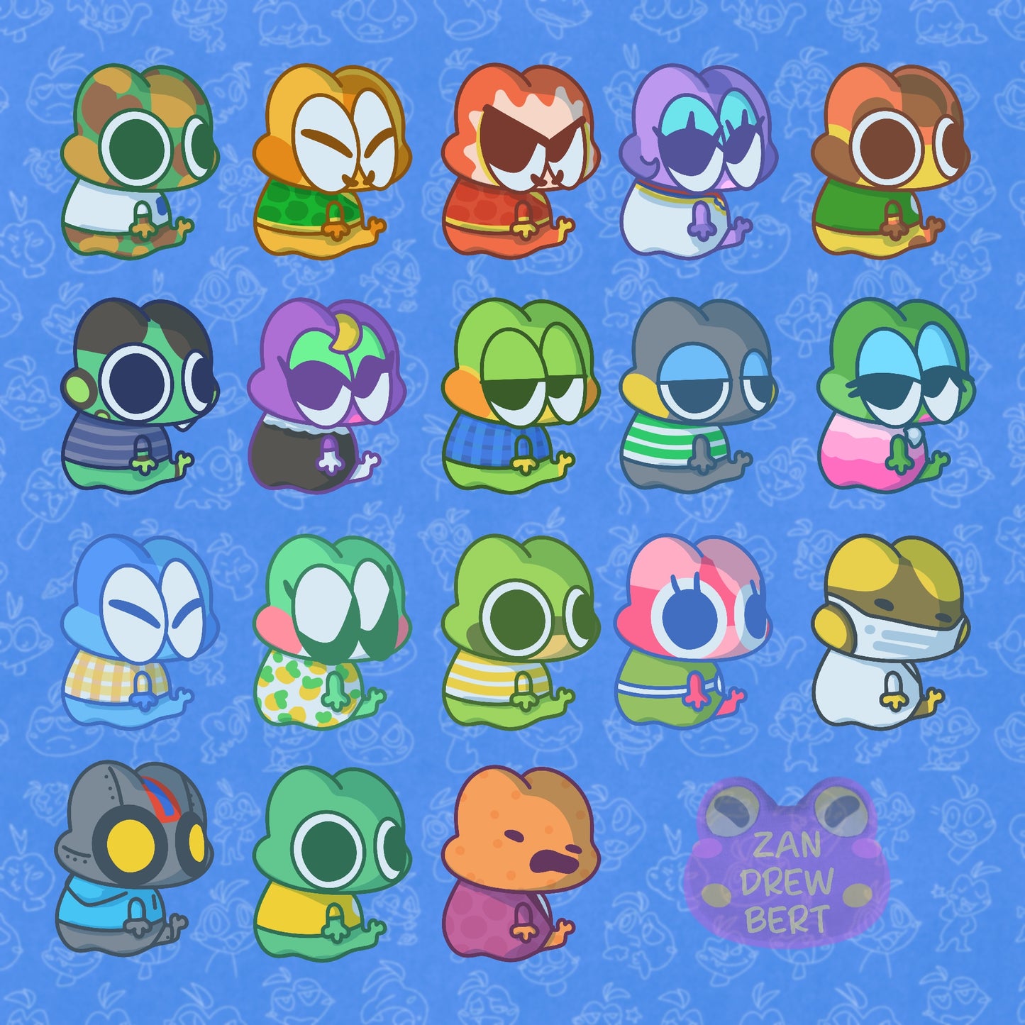 Frog Villager Stickers