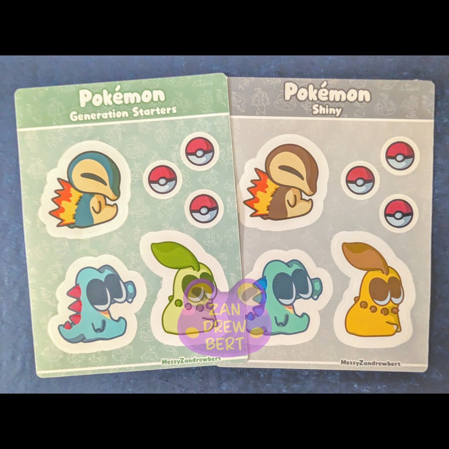 Gen 2 Starters Sticker Sheet