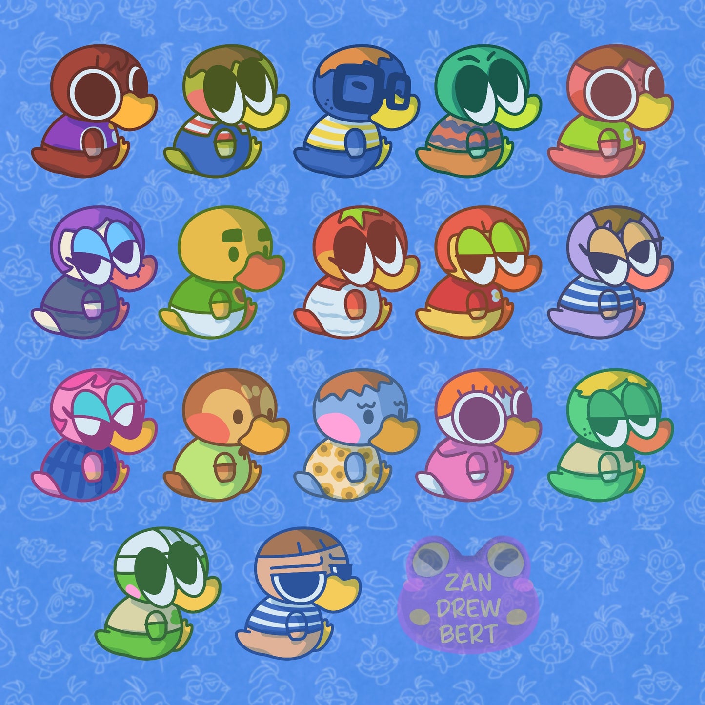 Duck Villager Stickers