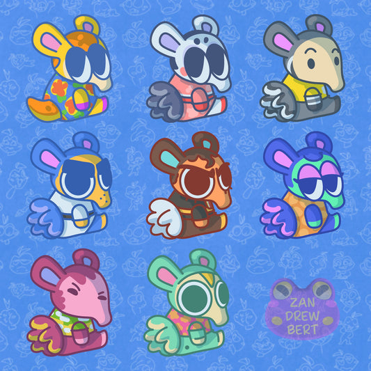 Anteater Villager Stickers