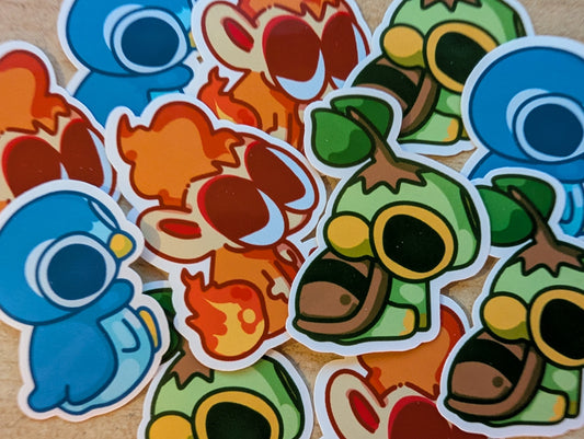 Gen 4 Trio Pokemon Starters Sit