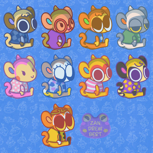 Monkey Villager Stickers
