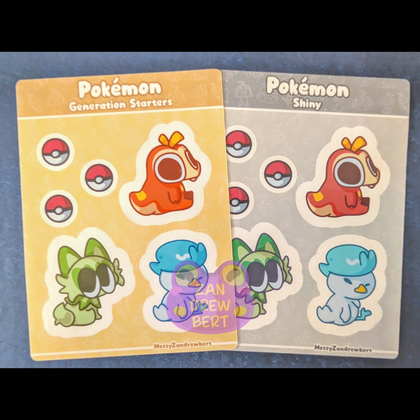 Gen 9 Starters Sticker Sheet