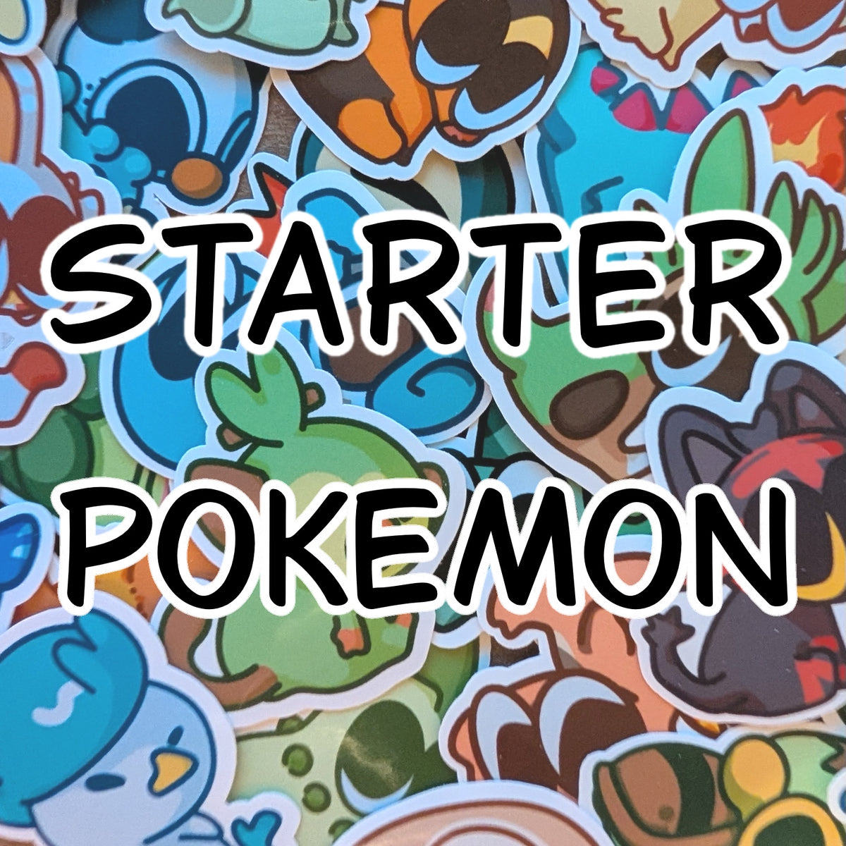 Starter Pokemon Stickers