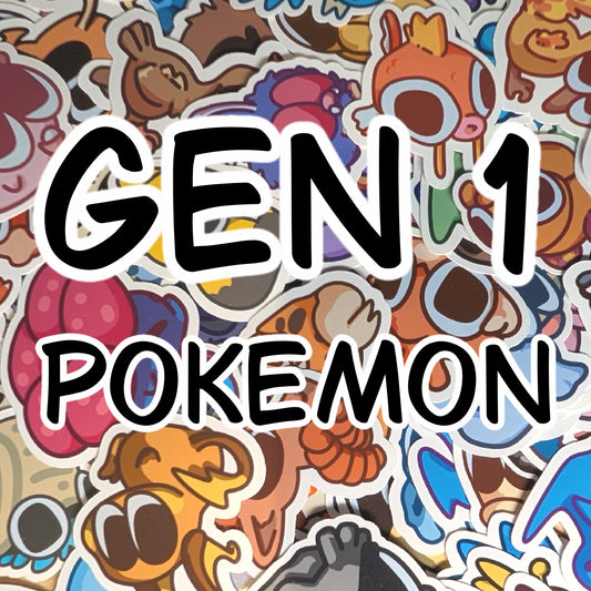 Gen 1 Pokemon Stickers