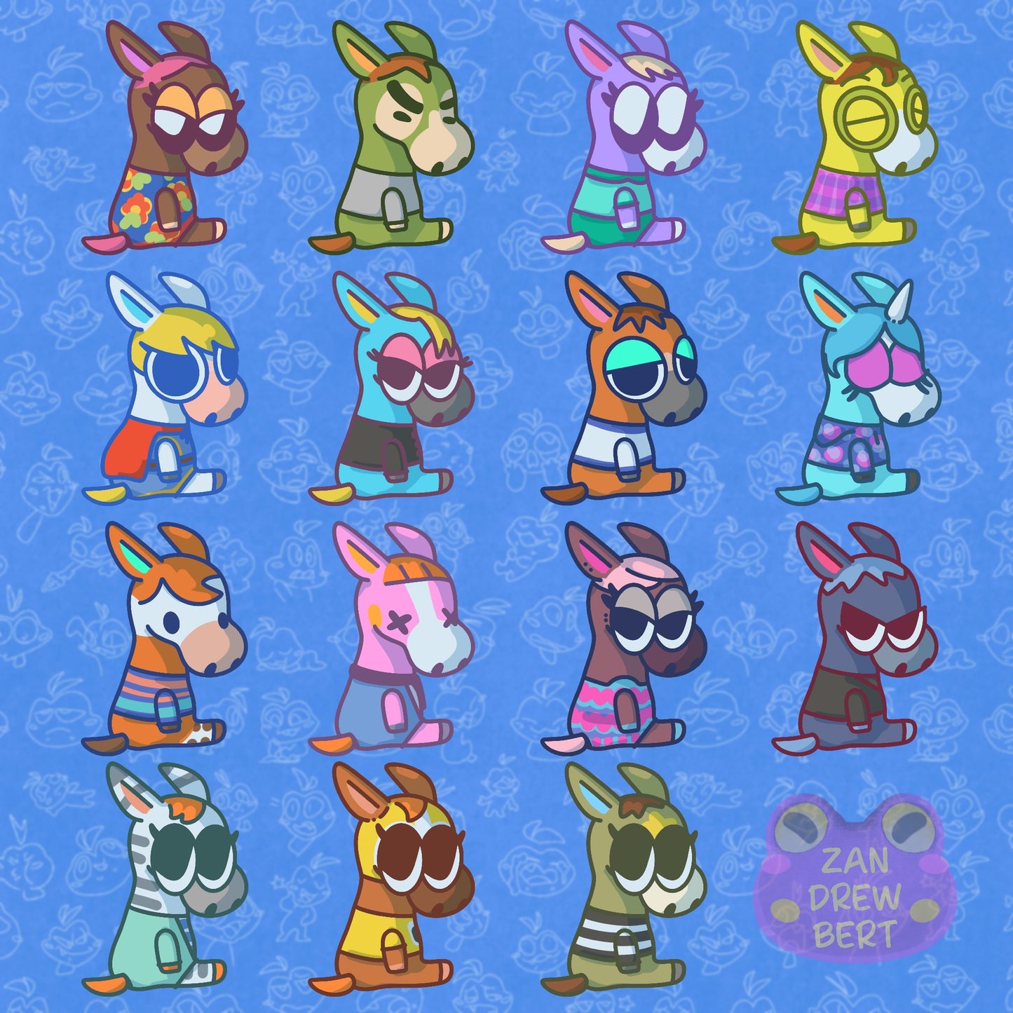 Horse Villager Stickers