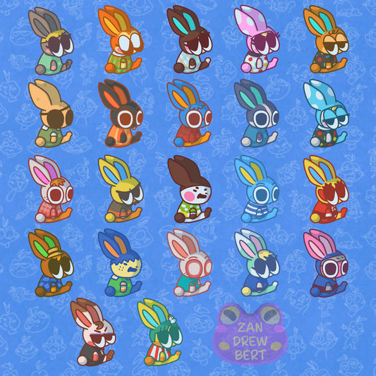 Rabbit Villager Stickers