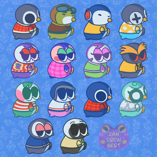 Penguin Villager Stickers