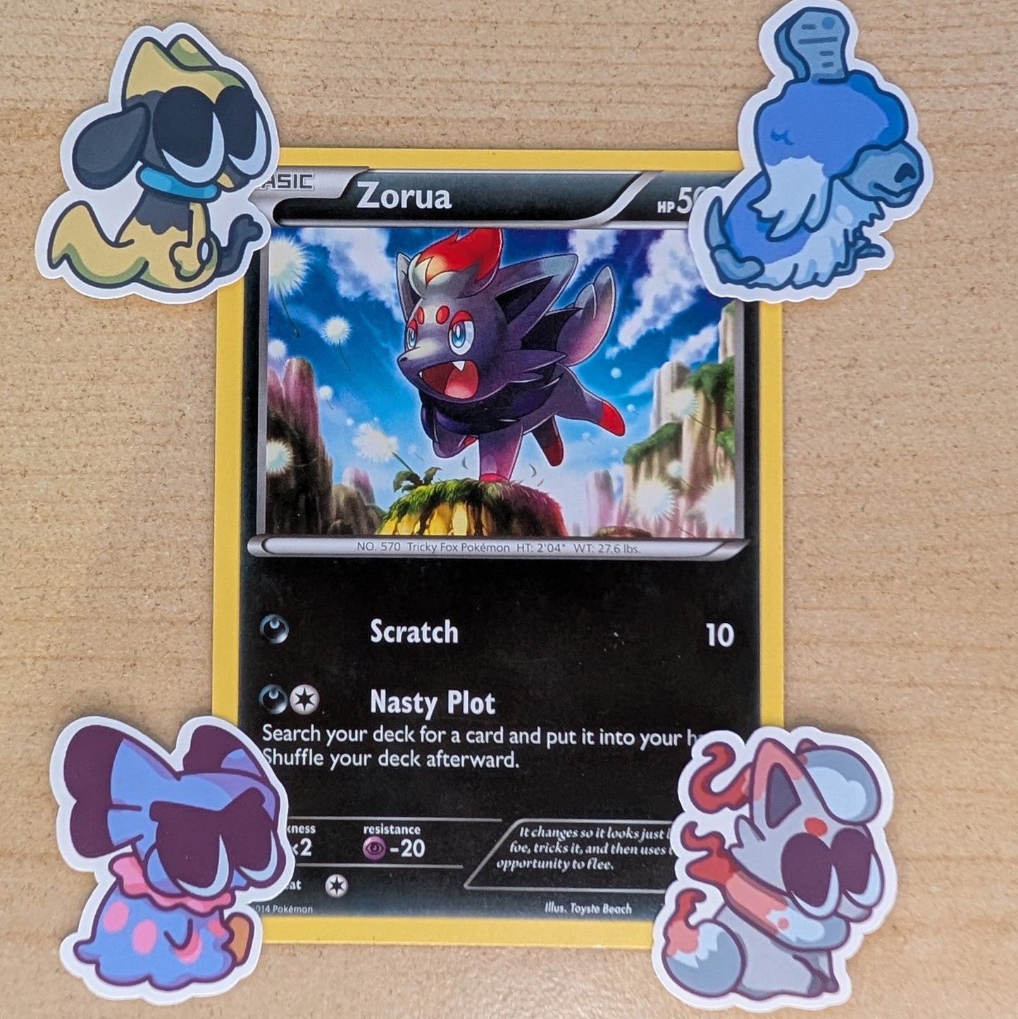 Your Pick 4 Pack Dog Pokemon Stickers