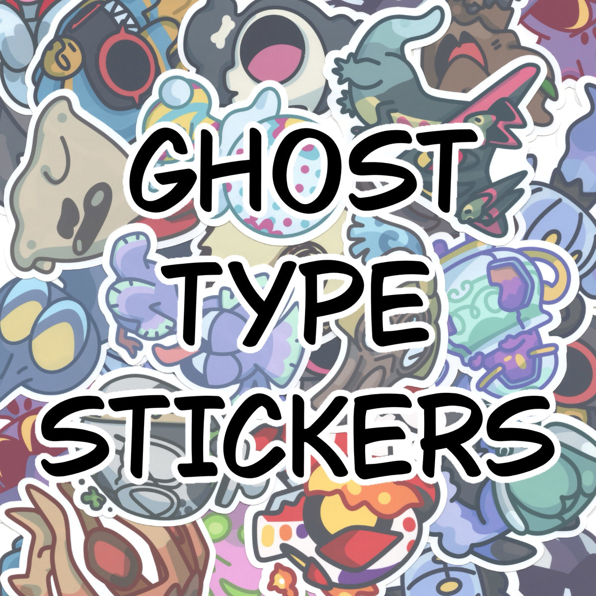 Ghost Type Pokemon Stickers