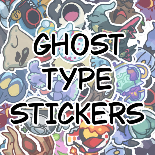 Ghost Type Pokemon Stickers