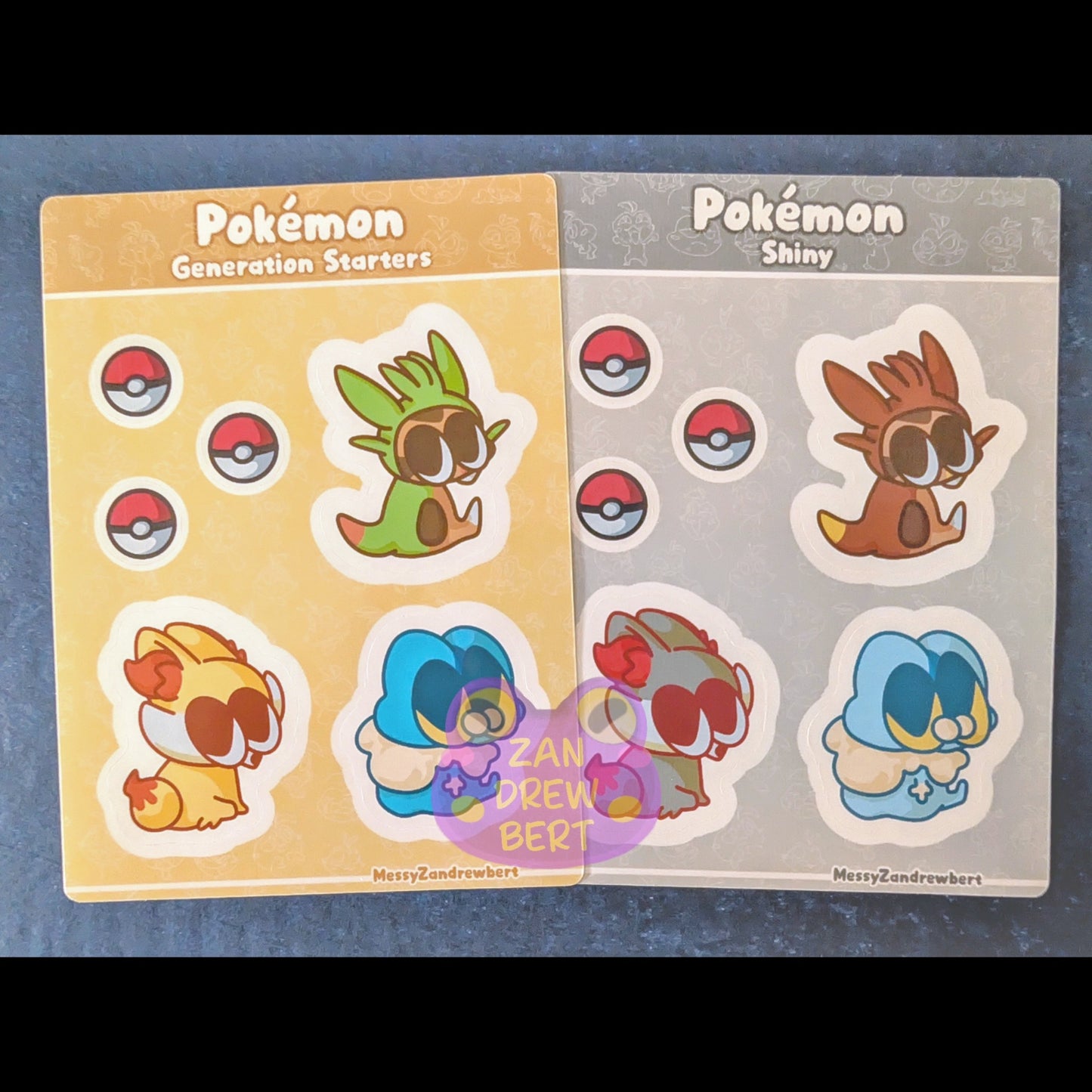 Gen 6 Starters Sticker Sheet