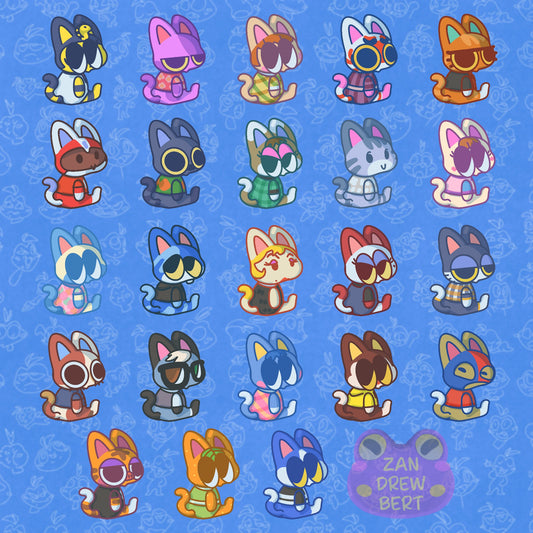 Cat Villager Stickers