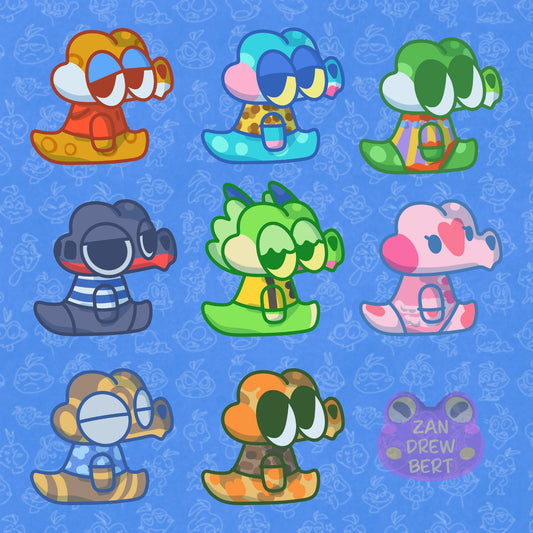 Alligator Villager Stickers