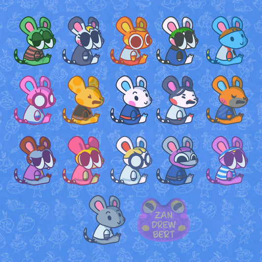 Mouse Villager Stickers