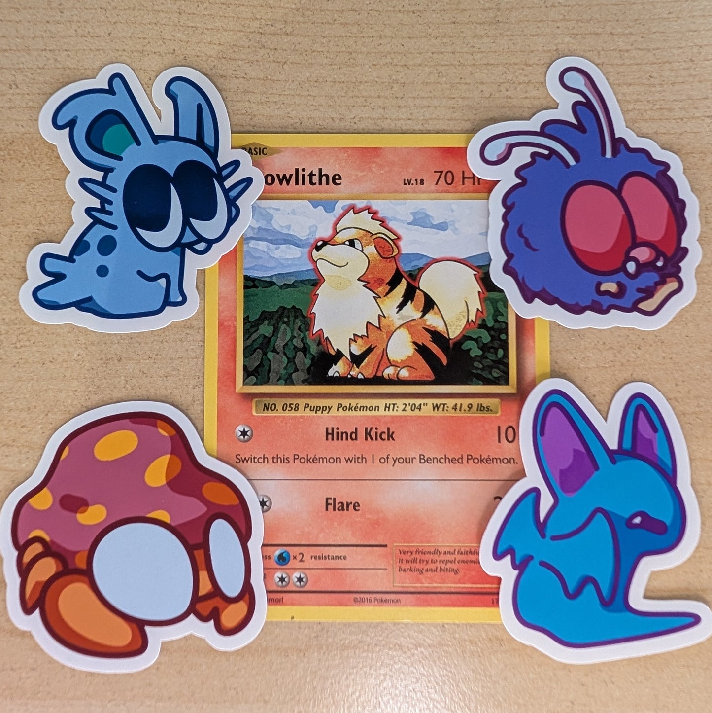 Your Pick 4 Pack Gen 1 Pokemon Stickers